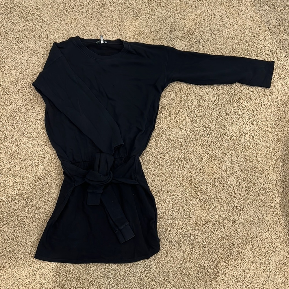 Joie black sweater dress with elastic waist